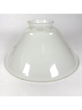 Vintage Milk Glass Lamp Shade MCM Cone Pendant Light Diffuser 2.75" Fitter